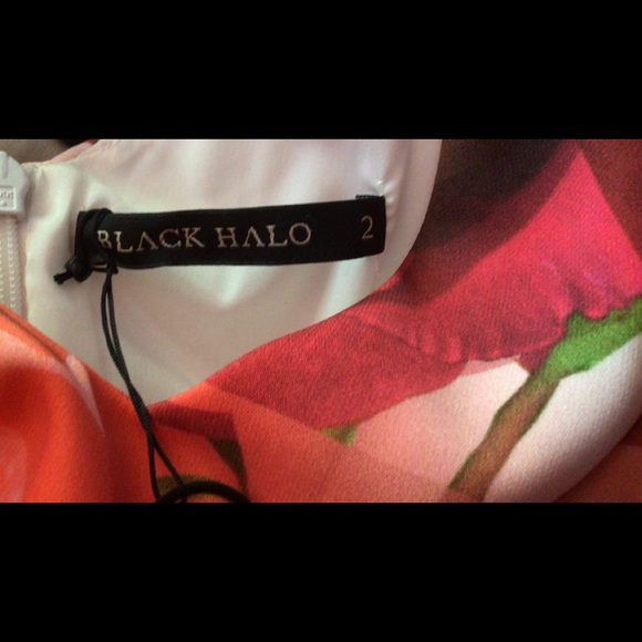 Black Halo NWT floral dress with spaghetti straps - Picture 11 of 16